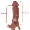 Intense - Harnais Creux Avec Gode En Silicone 16 X 3,5 Cm